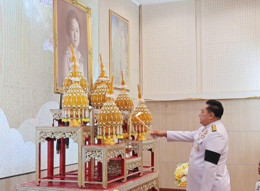 พิธีสวดพระพุทธมนต์และทำบุญตักบาตรถวายพระราชกุศล ... พารามิเตอร์รูปภาพ 2