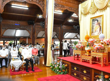 พิธีเจริญพระพุทธมนต์ ทำบุญตักบาตร และปล่อยพันธุ์ปลาน้ำจืด ... พารามิเตอร์รูปภาพ 3