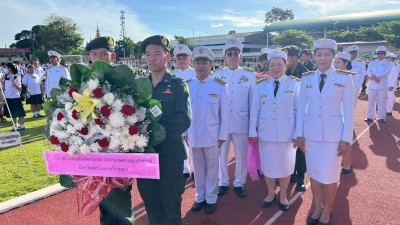 พิธีบำเพ็ญกุศลทักษิณานุปทานและวางพวงมาลาสักการะพระบาทสมเด็จพระปรเมนทรมหาอานันทมหิดล พระอัฐมรามาธิบดินทร รัชกาลที่ 8 ... พารามิเตอร์รูปภาพ 1