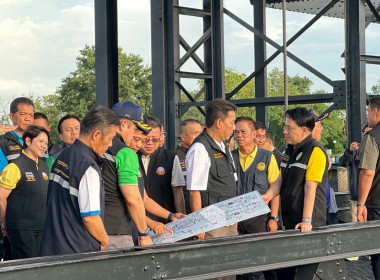 ร่วมลงพื้นที่ตรวจติดตามสถานการณ์น้ำ เขื่อนพระราม 6 พารามิเตอร์รูปภาพ 5